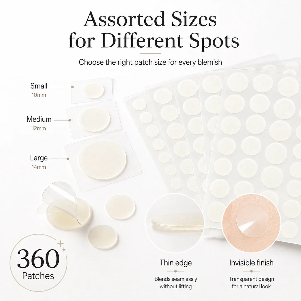 Patchs Anti-Imperfections Invisibles – 360 Pièces