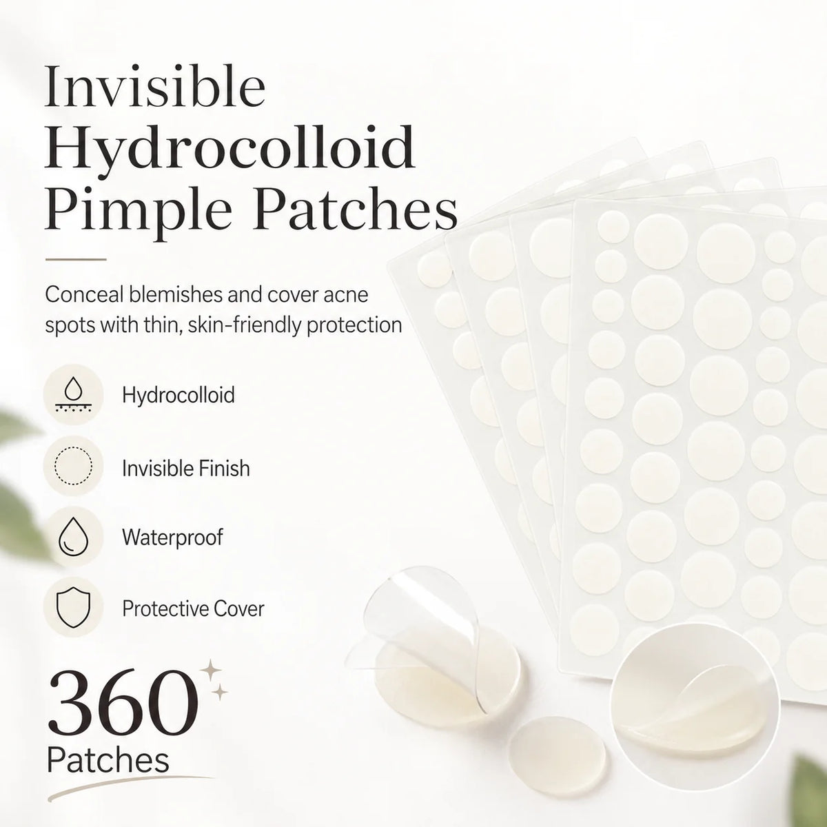 Patchs Anti-Imperfections Invisibles – 360 Pièces