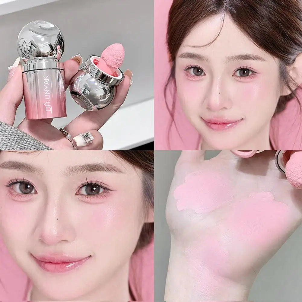 Blush Liquide Velours – Applicateur Éponge Intégré
