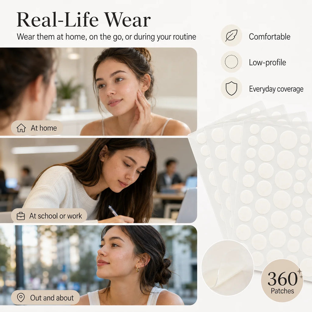 Patchs Anti-Imperfections Invisibles – 360 Pièces