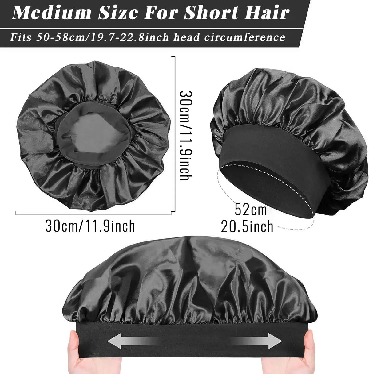 Bonnet en Satin – Protection Nuit