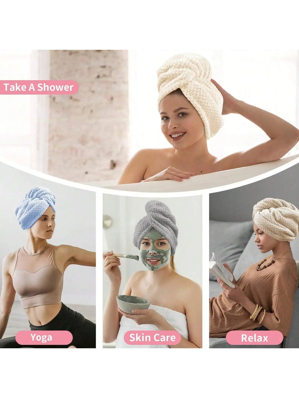 Turban Séchant en Microfibre – Absorption Rapide