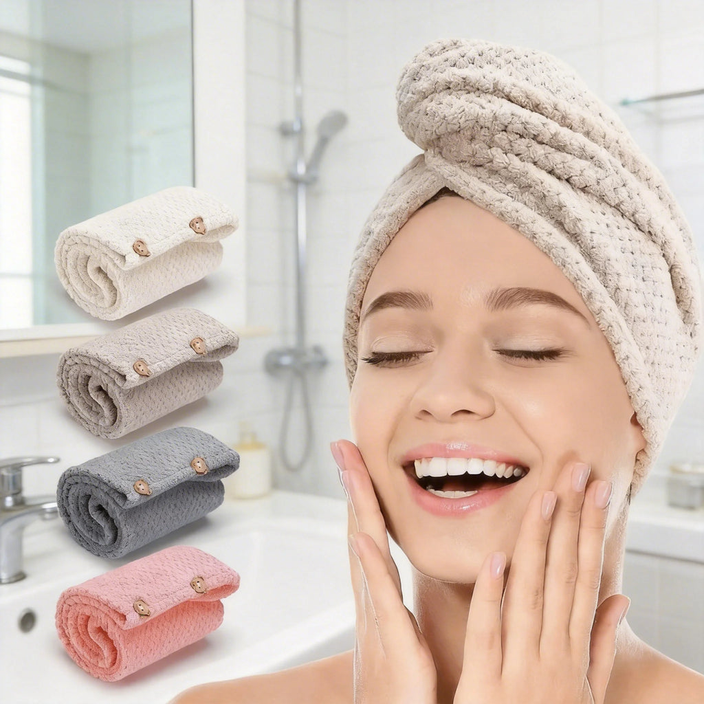 Turban Séchant en Microfibre – Absorption Rapide