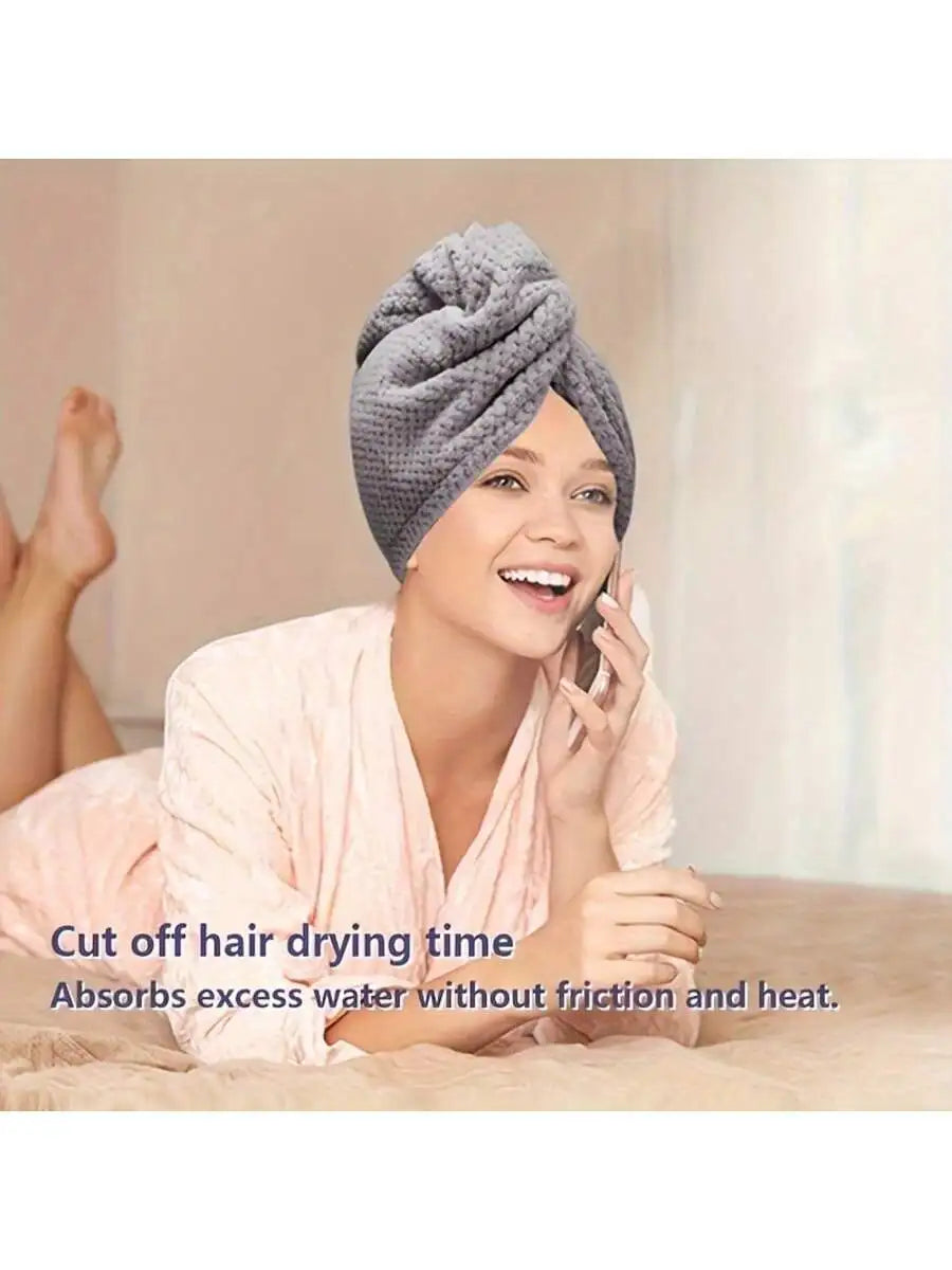 Turban Séchant en Microfibre – Absorption Rapide