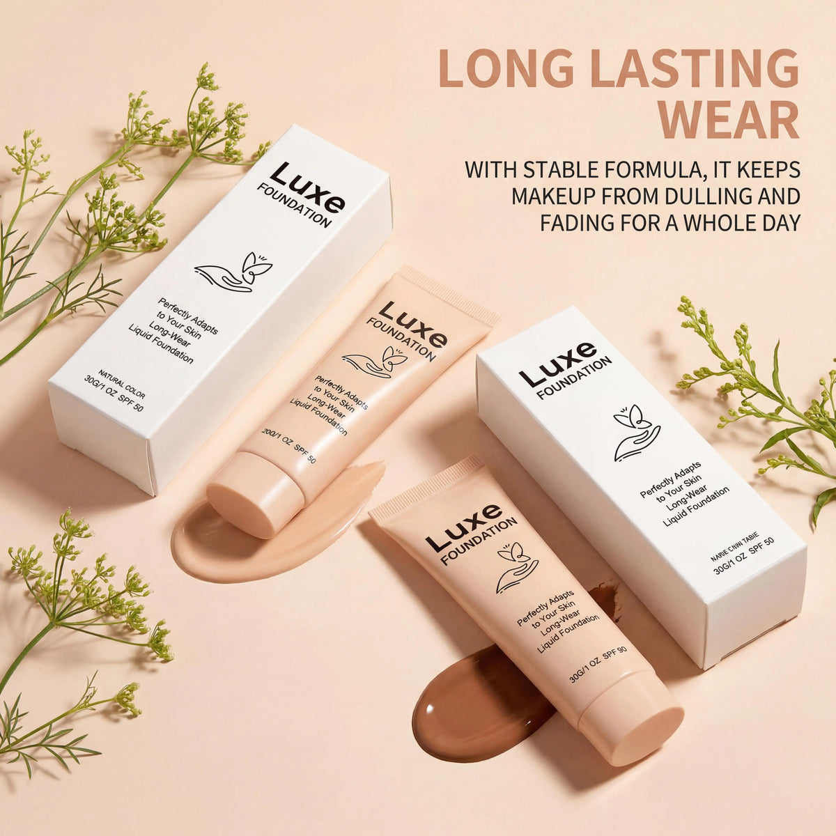 Fond de Teint Adaptatif SPF 50 – Effet Peau Nue