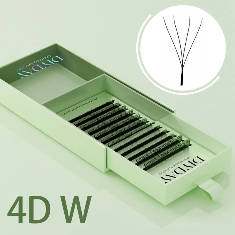 Extensions de Cils Volume Russe W – Éventail 3D à 5D