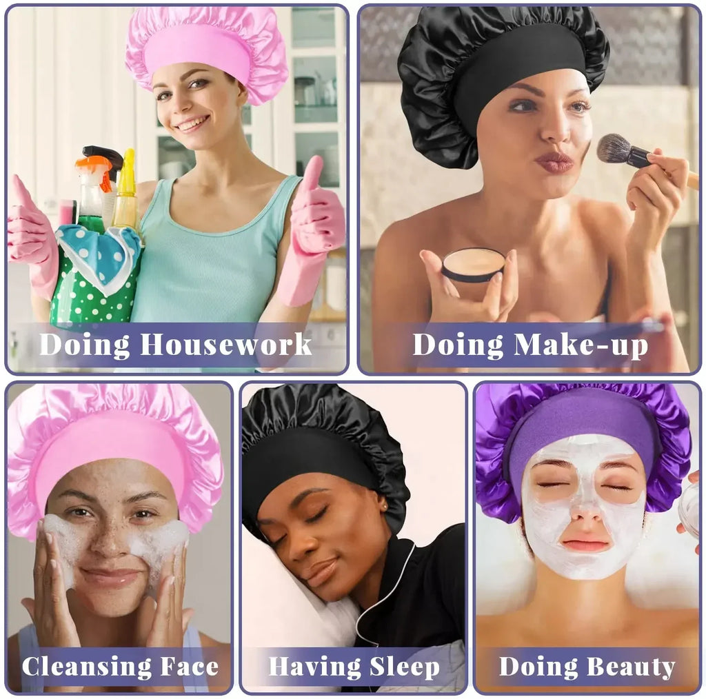 Bonnet en Satin – Protection Nuit