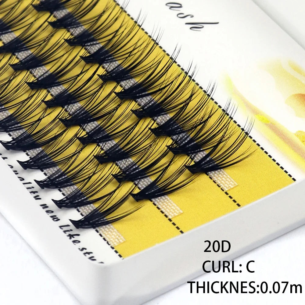 Extensions de Cils Volume Russe 20D à 40D – 60 Bouquets