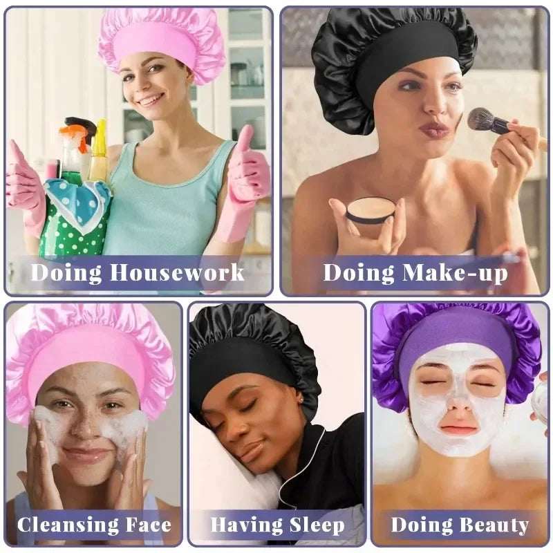 Bonnet en Satin – Protection Nuit