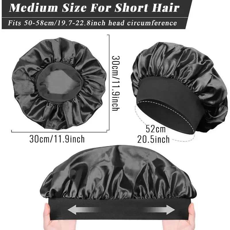 Bonnet en Satin – Protection Nuit