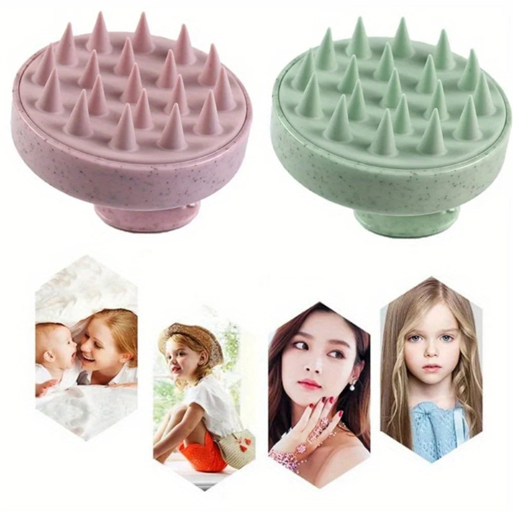 Brosse de Massage Cuir Chevelu en Silicone