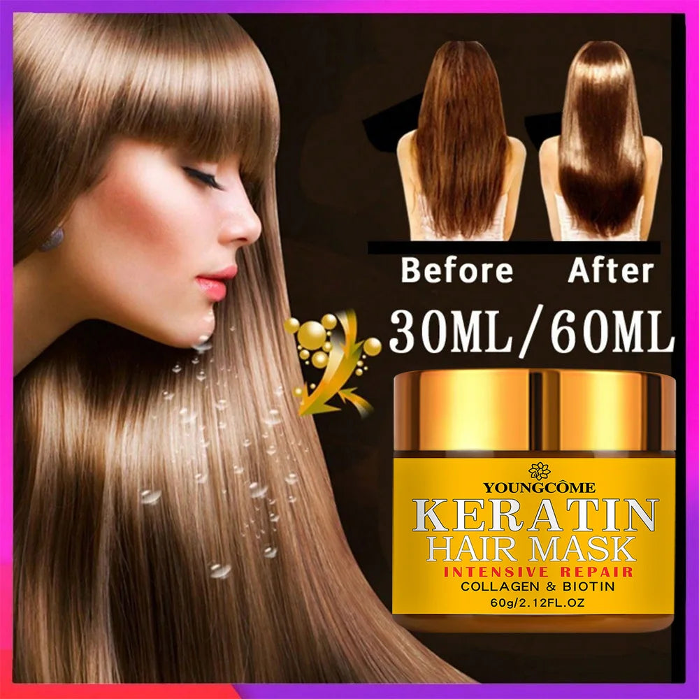 Masque Capillaire Kératine, Collagène & Biotine