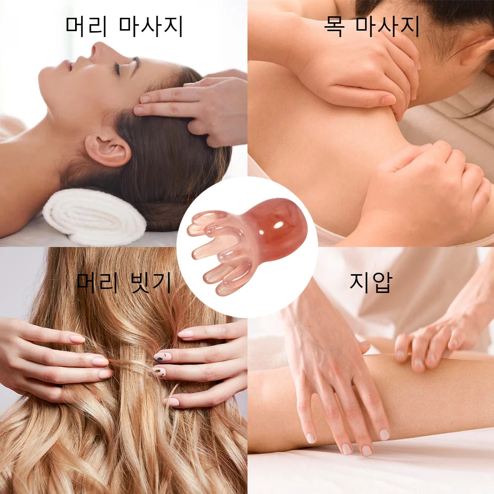 Brosse Massante Pieuvre – Résine