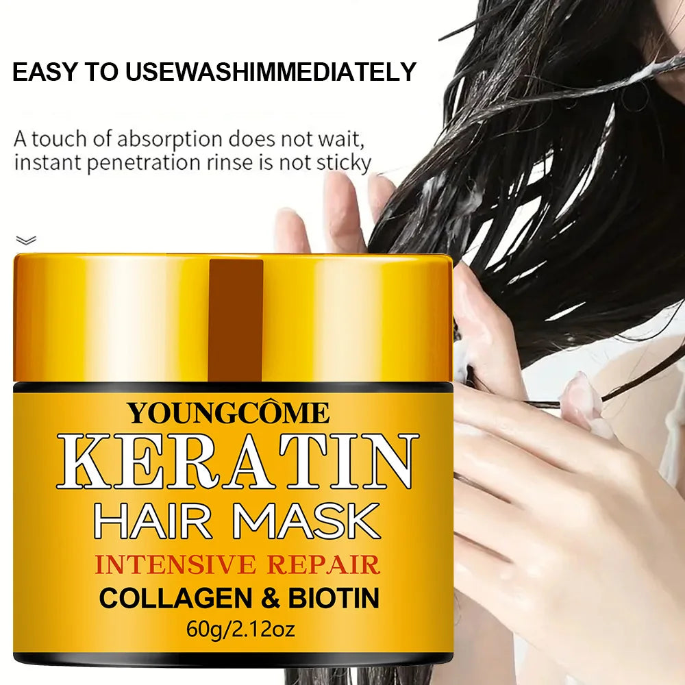 Masque Capillaire Kératine, Collagène & Biotine