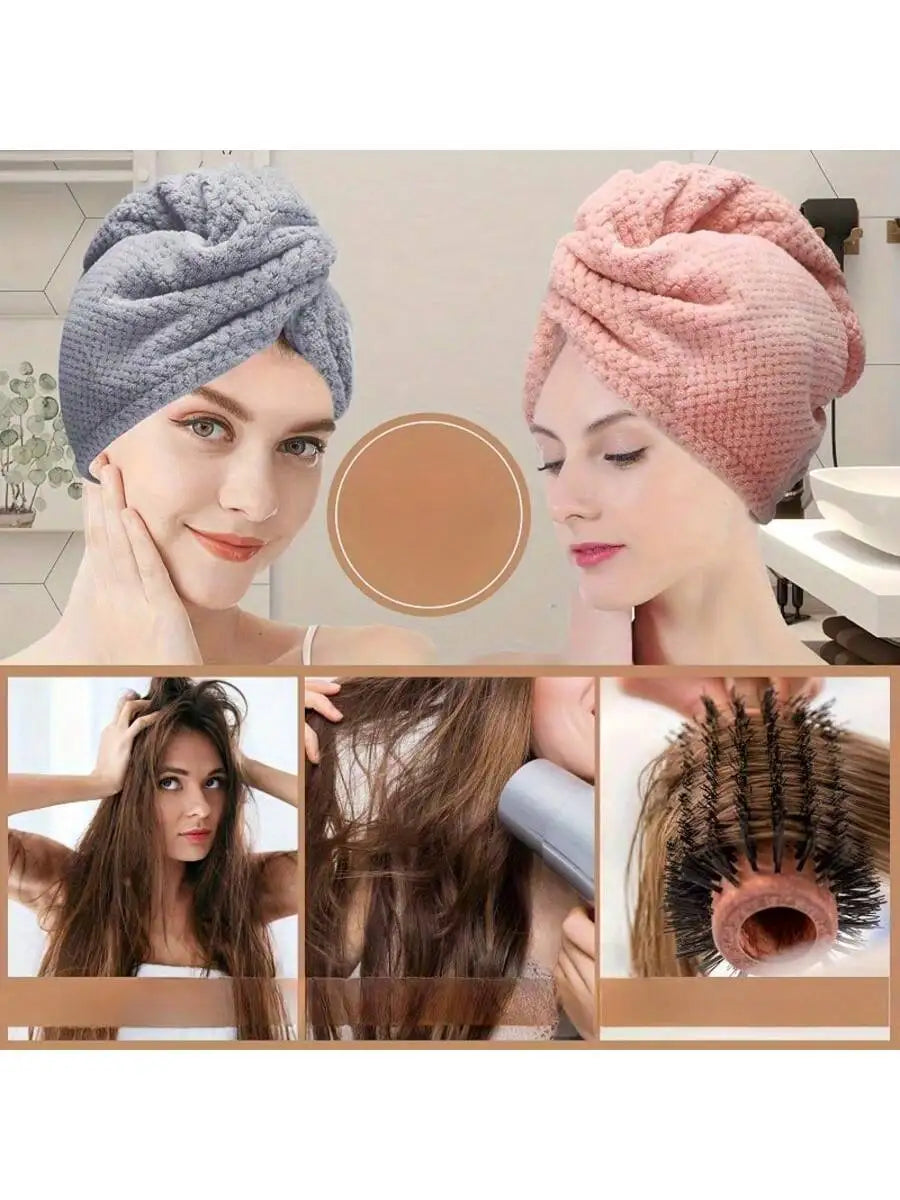 Turban Séchant en Microfibre – Absorption Rapide