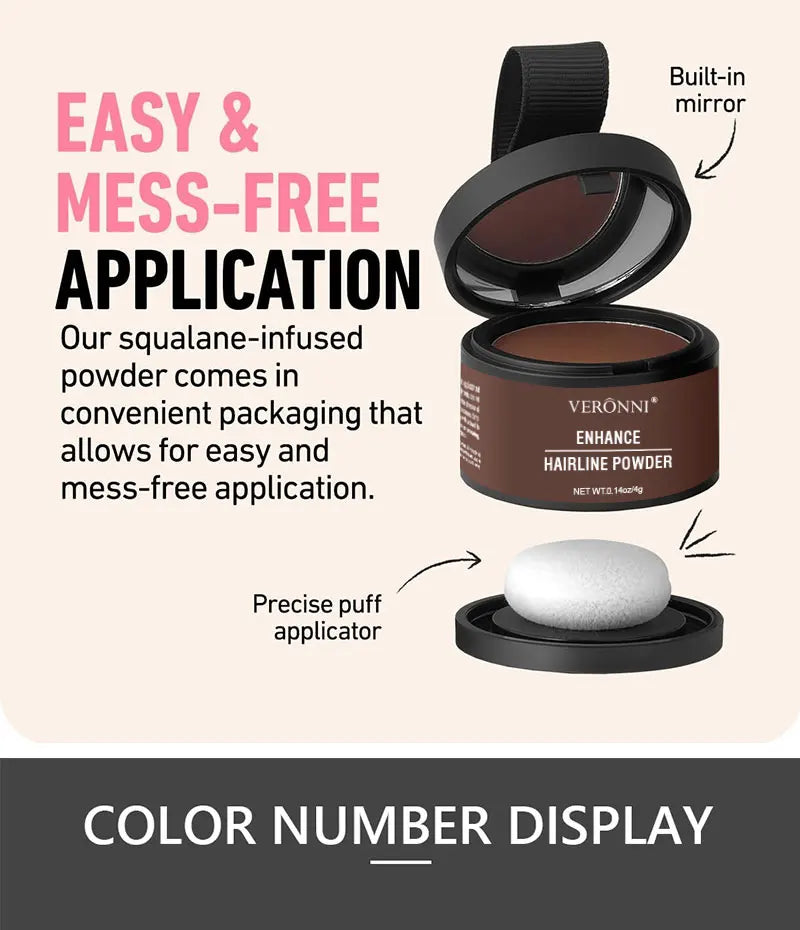 Poudre Densifiante Racines – Correcteur Cheveux Clairsemés