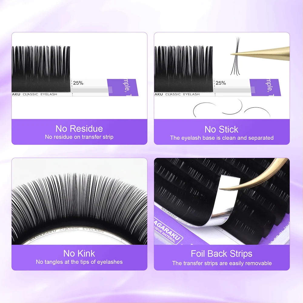 Extensions de Cils Classiques NAGARAKU – Pose Cil à Cil