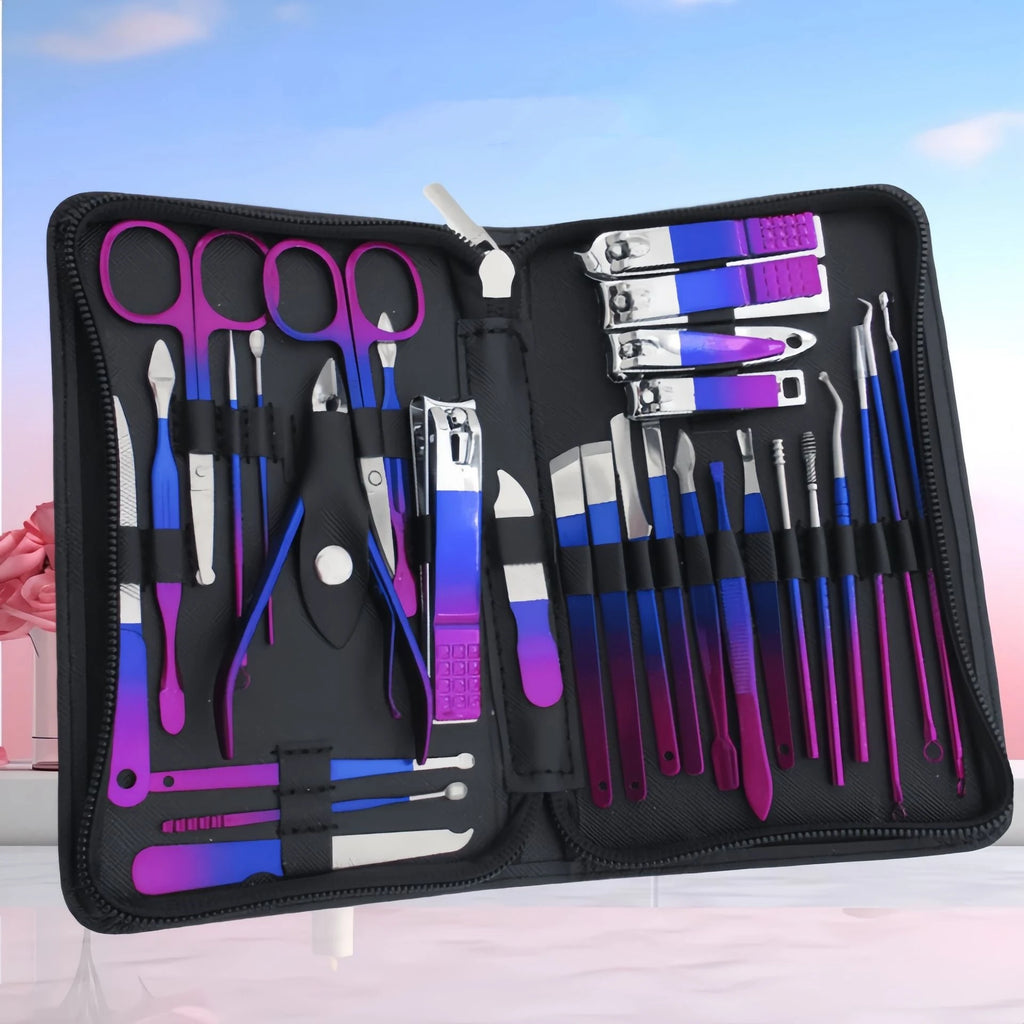 Kit Manucure & Pédicure Professionnel – Trousse de Voyage