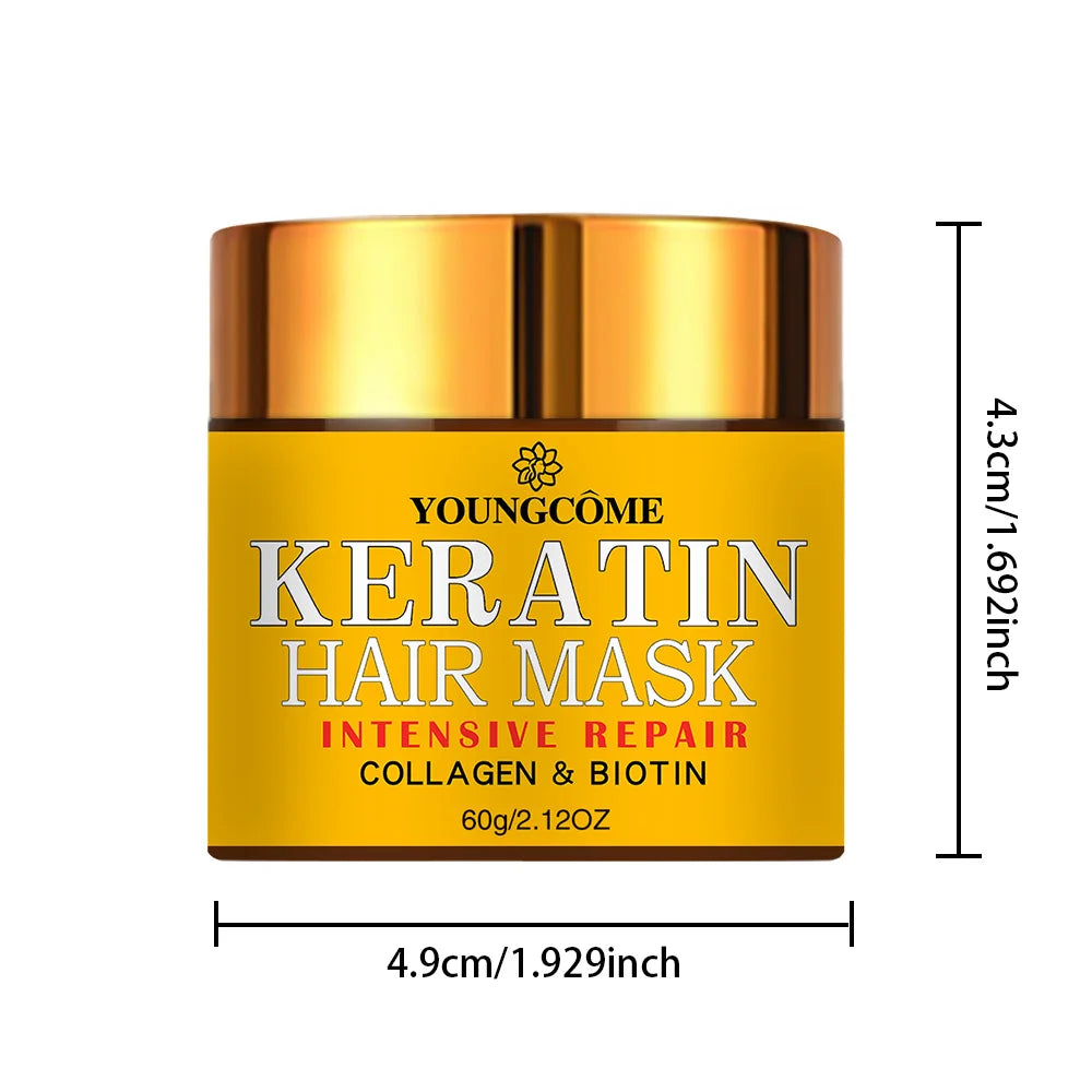 Masque Capillaire Kératine, Collagène & Biotine