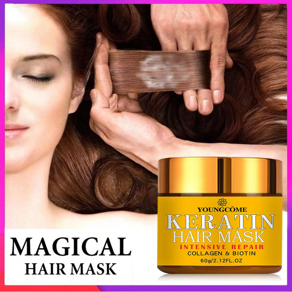 Masque Capillaire Kératine, Collagène & Biotine