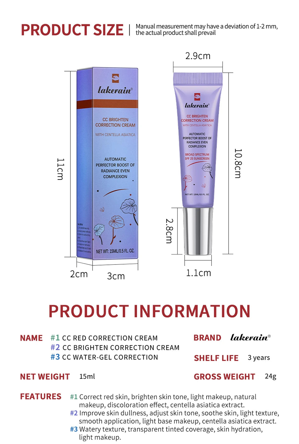 CC Crème Coréenne Adaptative – Centella Haute Couvrance