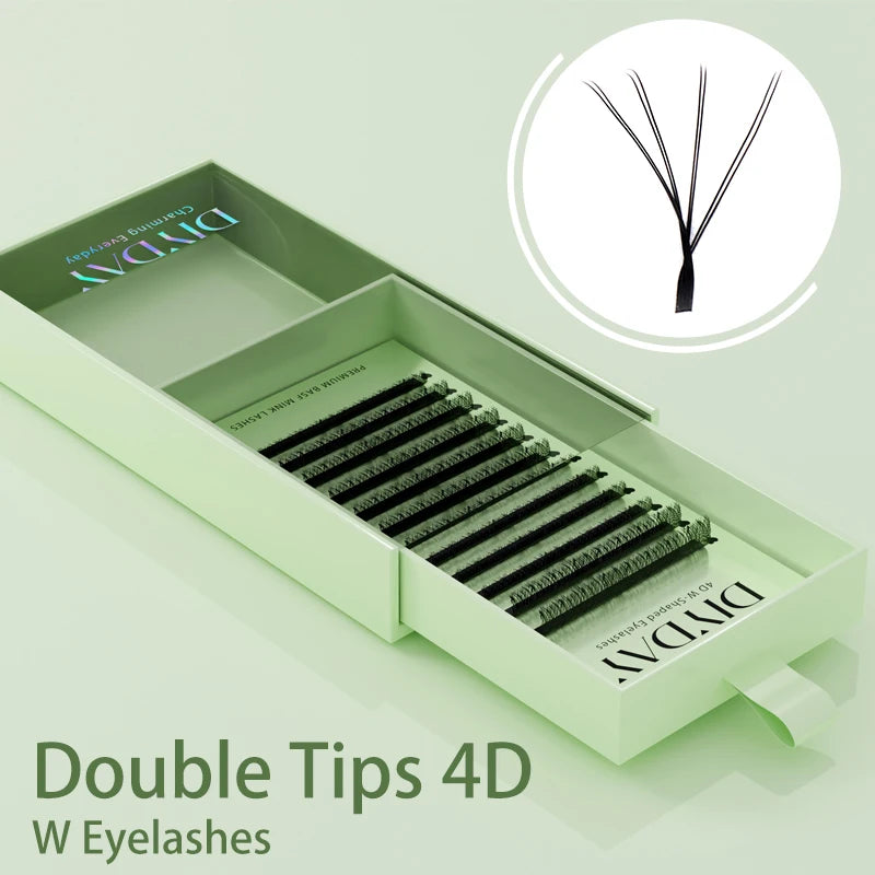 Extensions de Cils Volume Russe W – Éventail 3D à 5D