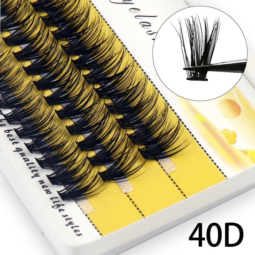 Extensions de Cils Volume Russe 20D à 40D – 60 Bouquets