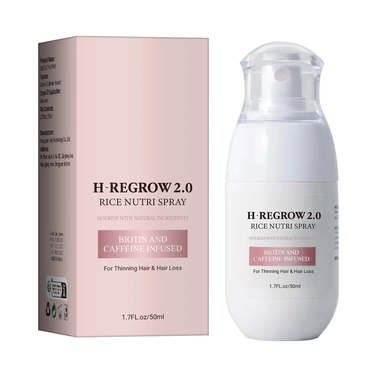 Eau de Riz Fermentée H-Regrow 2.0 – Croissance & Brillance