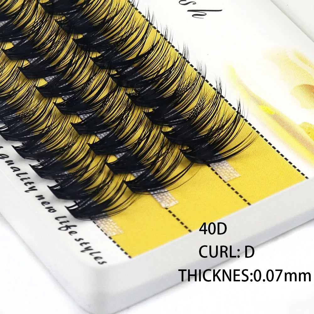 Extensions de Cils Volume Russe 20D à 40D – 60 Bouquets