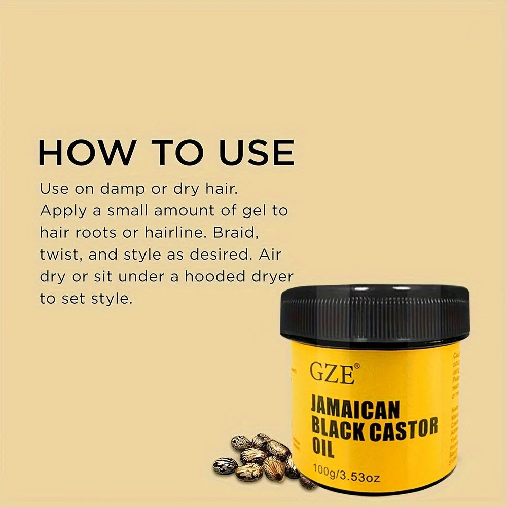 Gel Coiffant Ricin Noir Jamaïcain – Racines & Contours