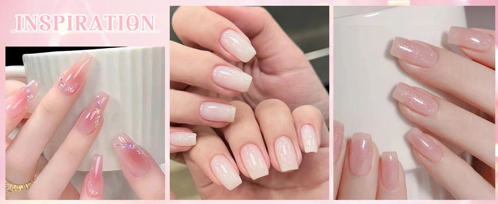 Coffret 8 Vernis Semi-Permanents – Jelly Nude