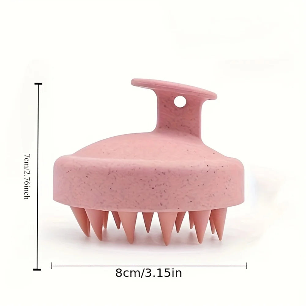 Brosse de Massage Cuir Chevelu en Silicone