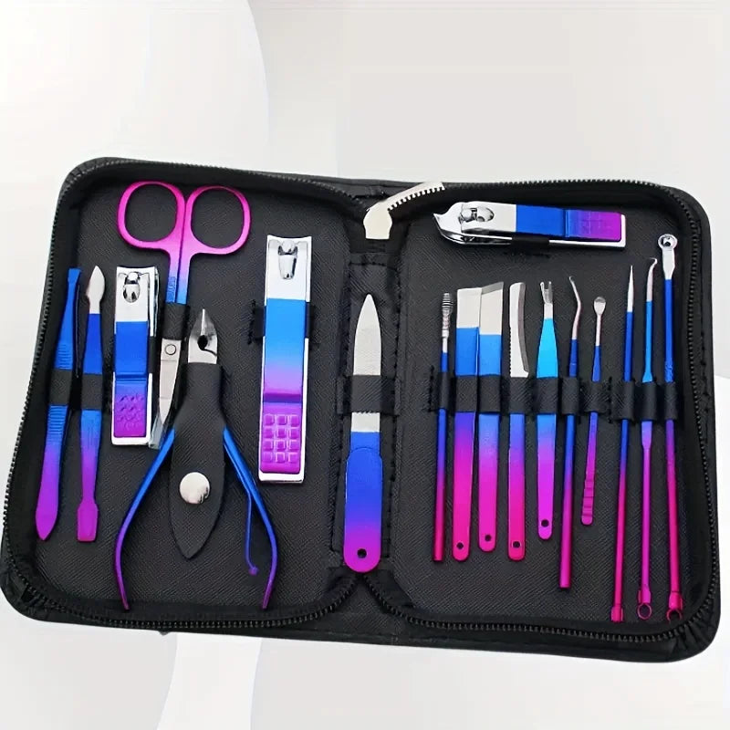 Kit Manucure & Pédicure Professionnel – Trousse de Voyage