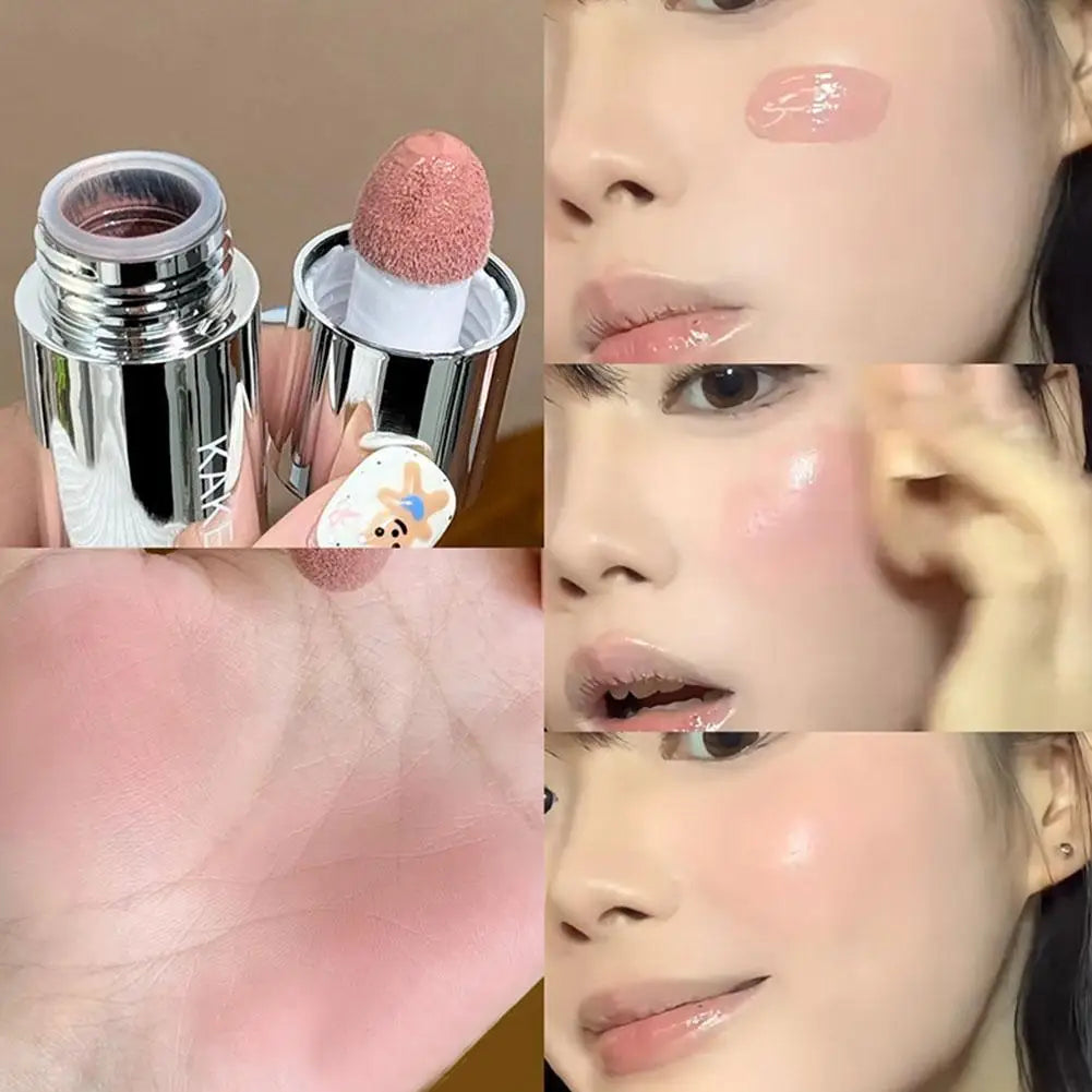 Blush Liquide Velours – Applicateur Éponge Intégré