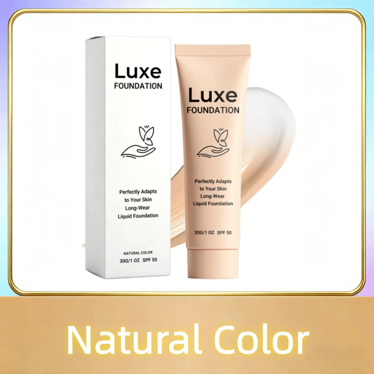 Fond de Teint Adaptatif SPF 50 – Effet Peau Nue
