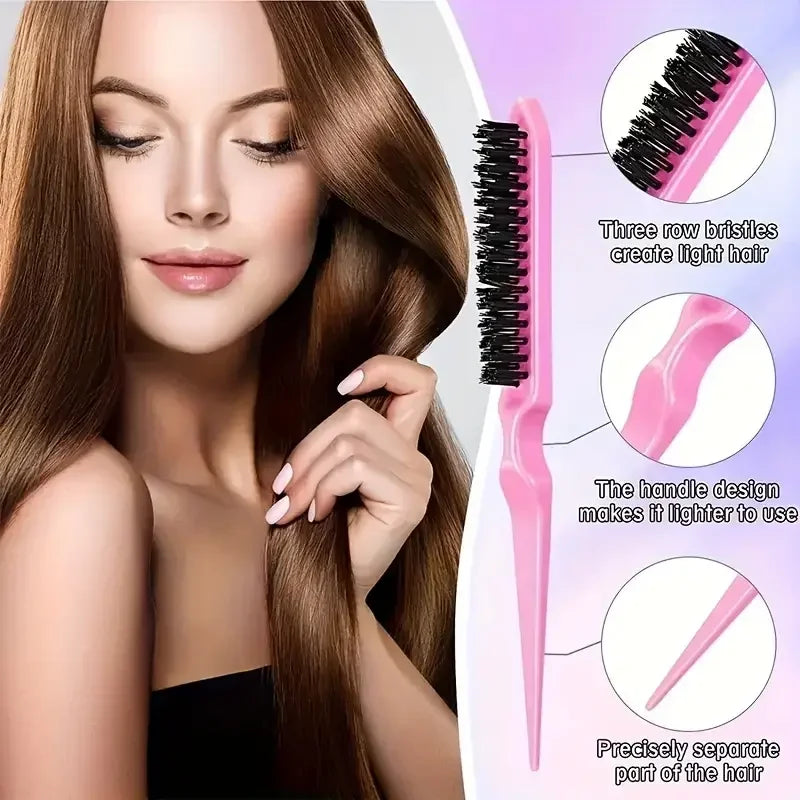 Set 6 Pièces – Brosses & Accessoires de Coiffage