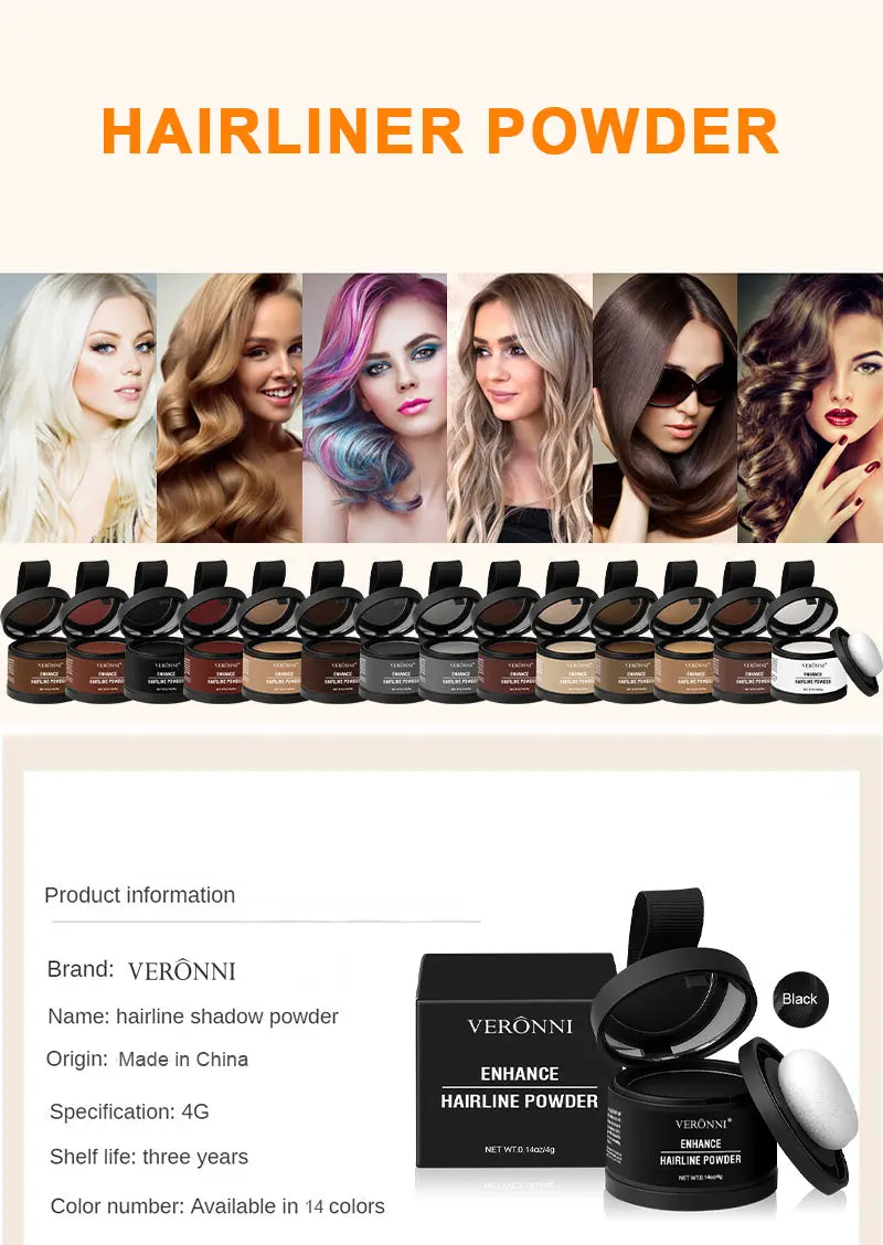 Poudre Densifiante Racines – Correcteur Cheveux Clairsemés