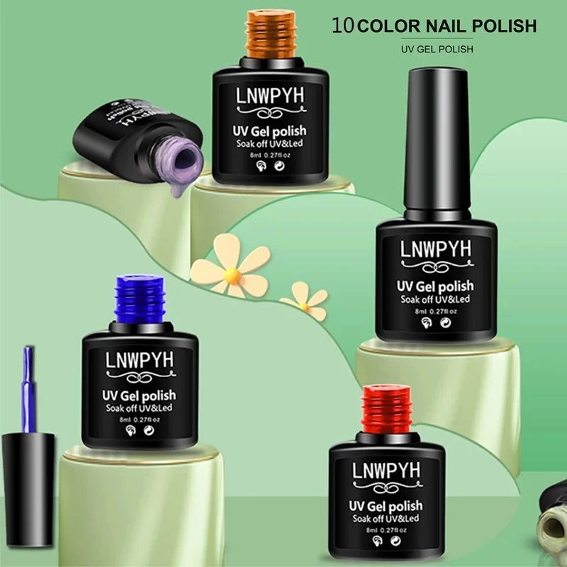 Kit Complet Vernis Semi-Permanent – Lampe UV & Ponceuse