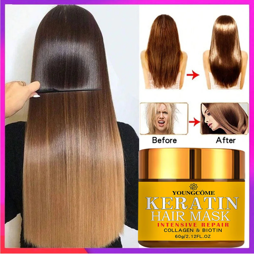 Masque Capillaire Kératine, Collagène & Biotine