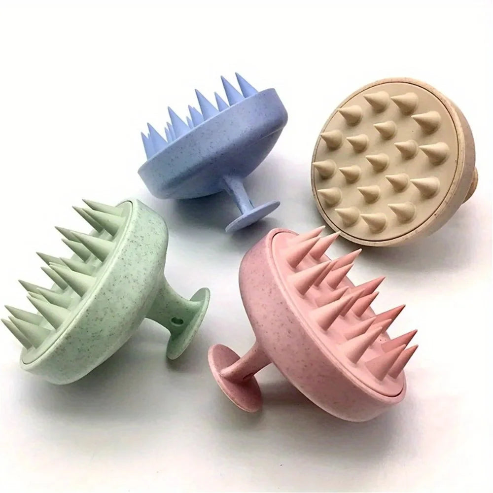 Brosse de Massage Cuir Chevelu en Silicone