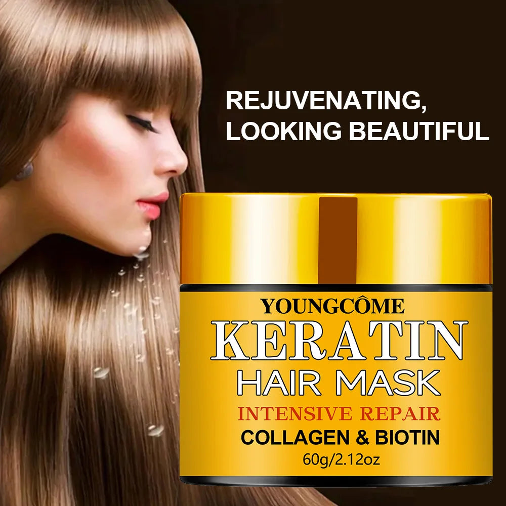 Masque Capillaire Kératine, Collagène & Biotine