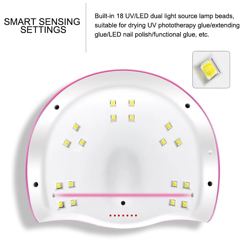 Kit Complet Vernis Semi-Permanent – Lampe UV & Ponceuse