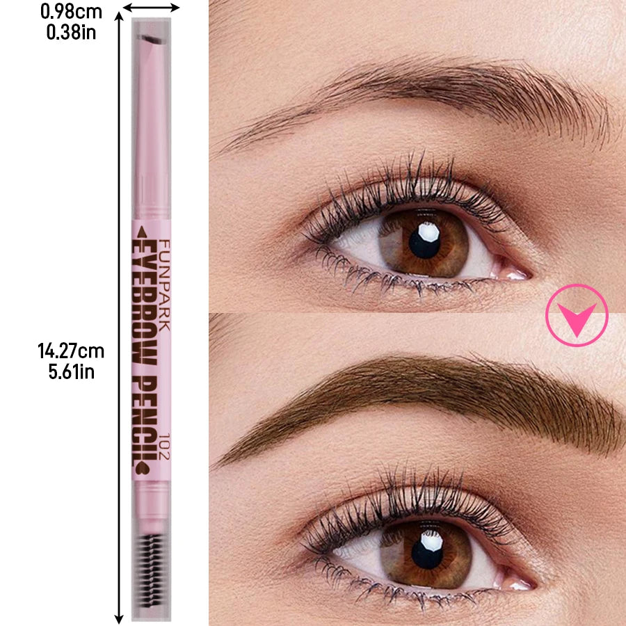Crayon à Sourcils 2-en-1 Waterproof – 5 Teintes