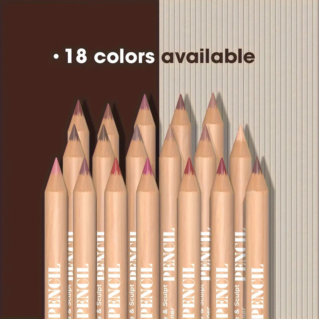 Set 6 Crayons à Lèvres Velours Mat – Longue Tenue