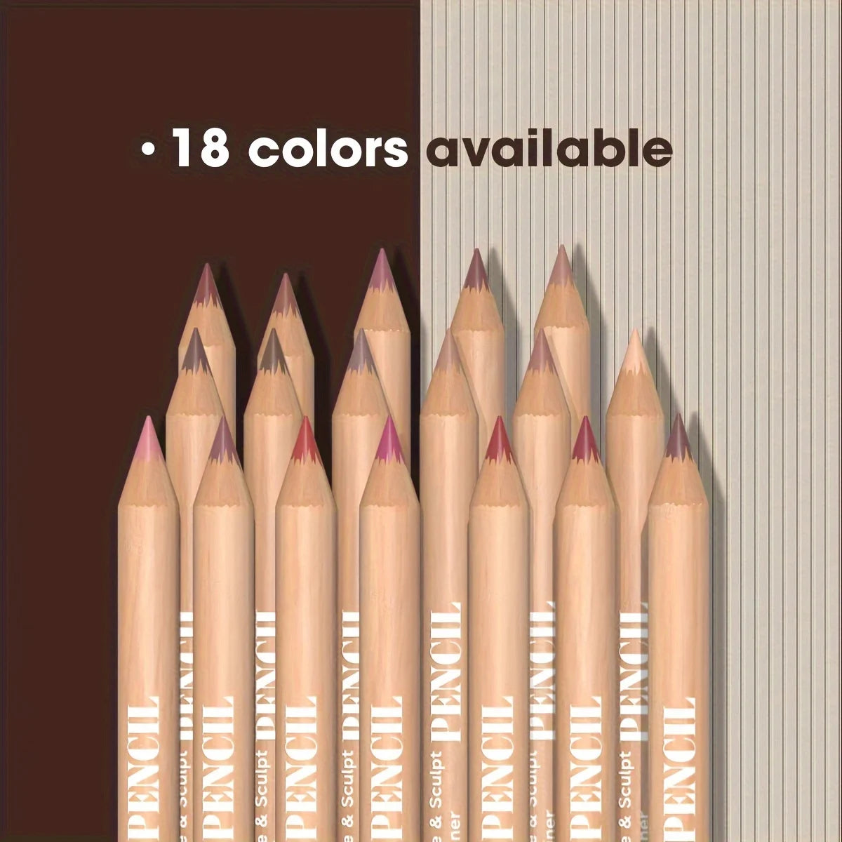 Set 6 Crayons à Lèvres Velours Mat – Longue Tenue