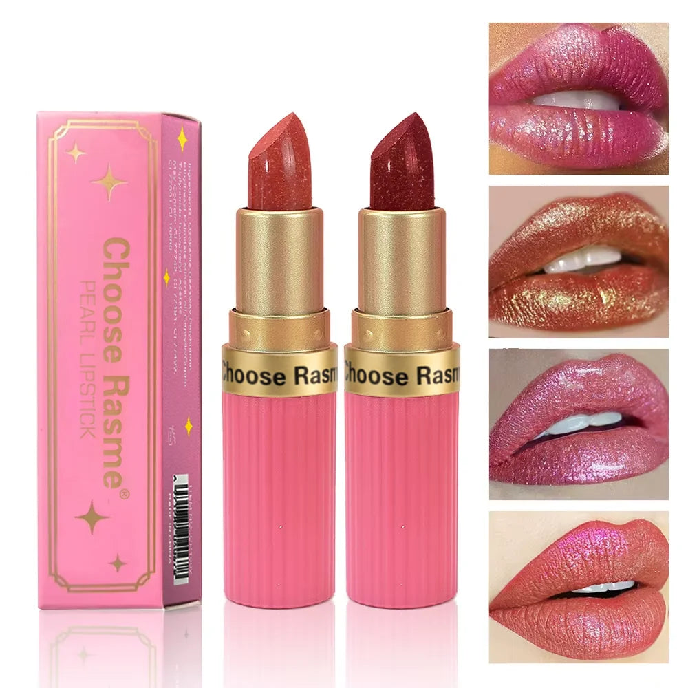 Rouge à Lèvres Nacré Diamant – Fini Glitter Waterproof