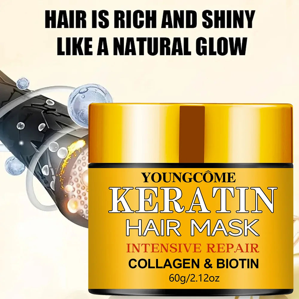 Masque Capillaire Kératine, Collagène & Biotine