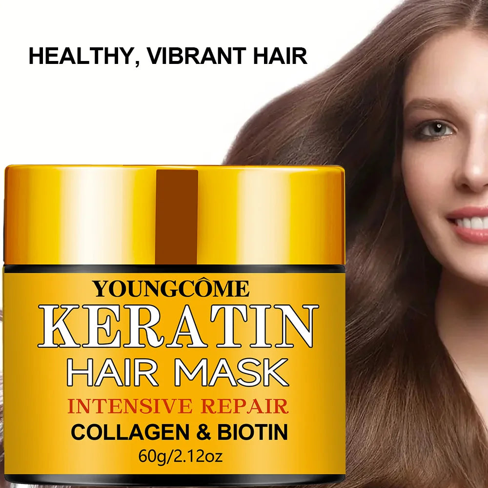 Masque Capillaire Kératine, Collagène & Biotine