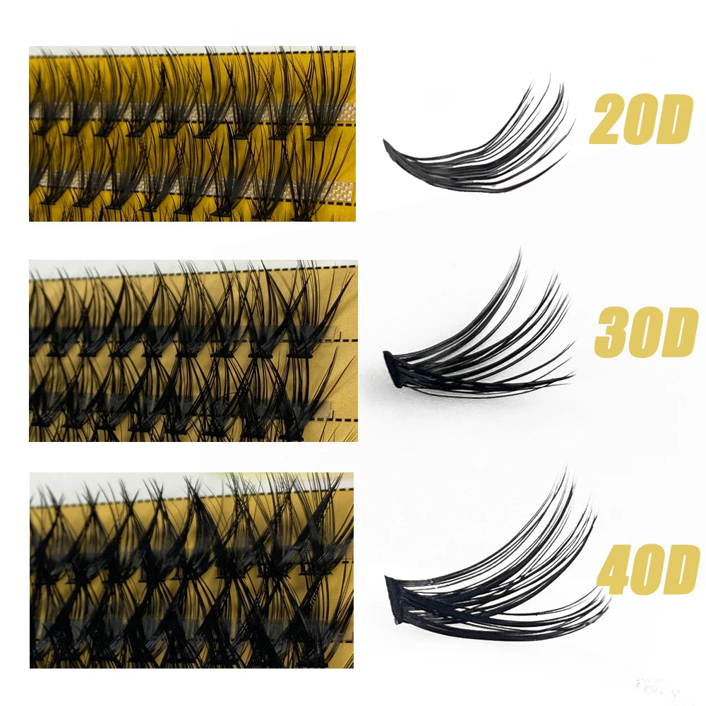 Extensions de Cils Volume Russe 20D à 40D – 60 Bouquets