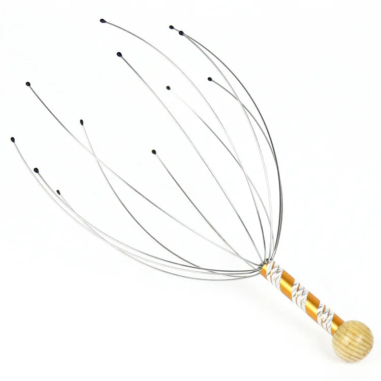 Masseur Crânien Pieuvre – Acier Inoxydable